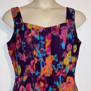 Tahari Arthur s Levine floral print midi dress